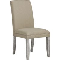 Tulip Brown Side Chair with Gray Legs