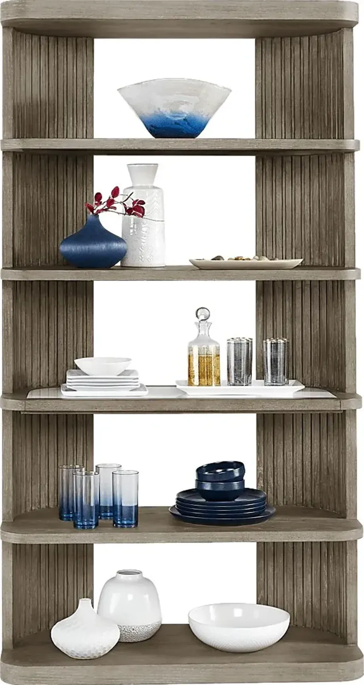 Sausalito Brown Display Cabinet