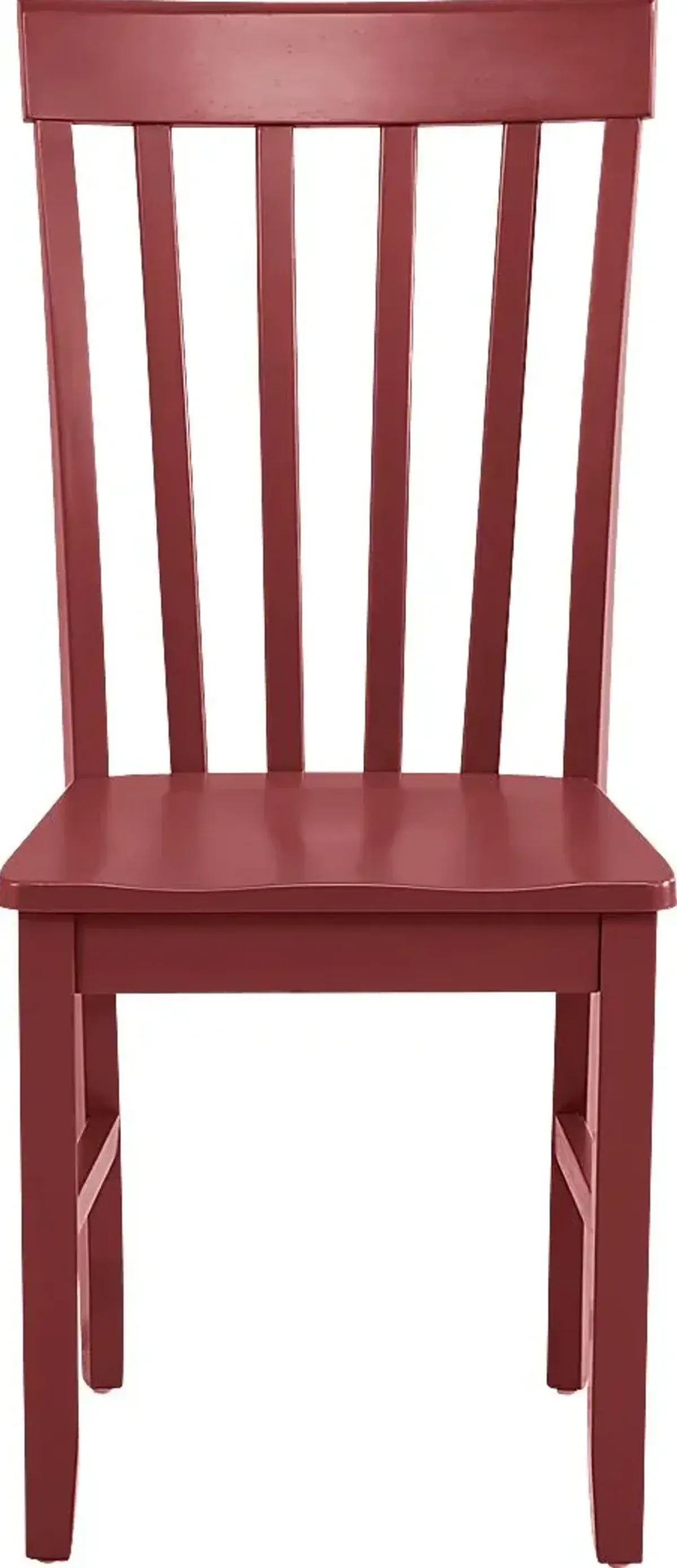Concord Red Slat Back Side Chair