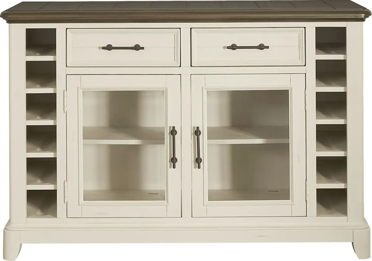 Country Lane Antique White Server