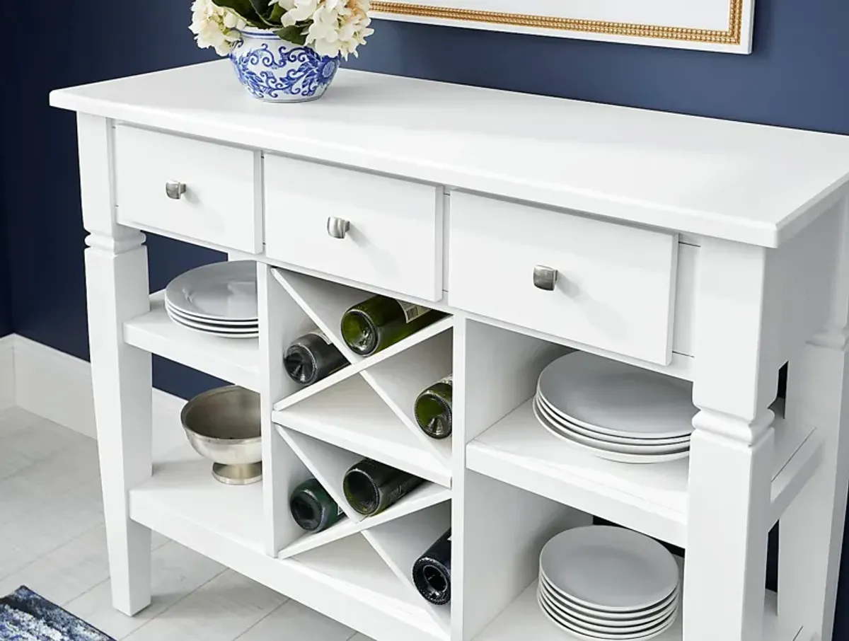 Riverdale White Sideboard