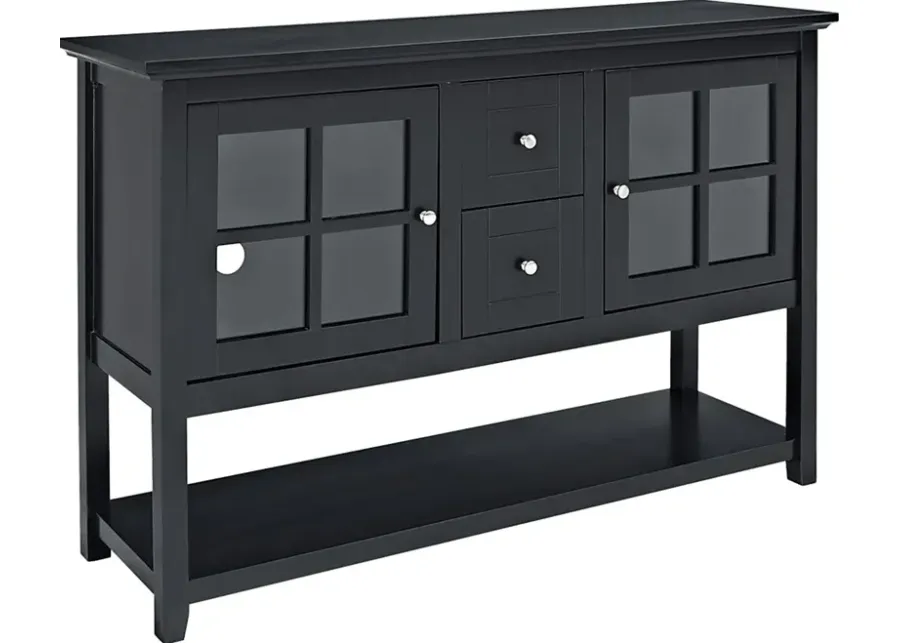 Columby Black Buffet 52 in. Console Table