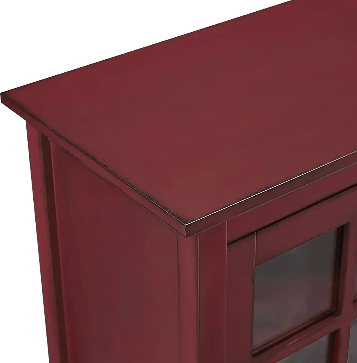 Columby Red Buffet 52 in. Console Table