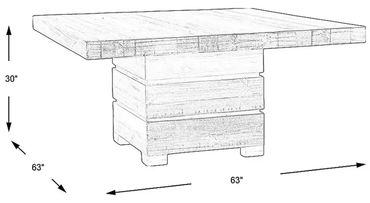 Westover Hills Brown Square Dining Table