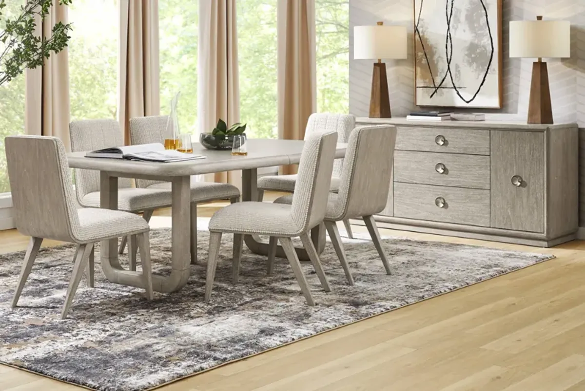 Santa Clarita Light Gray 7 Pc Dining Room