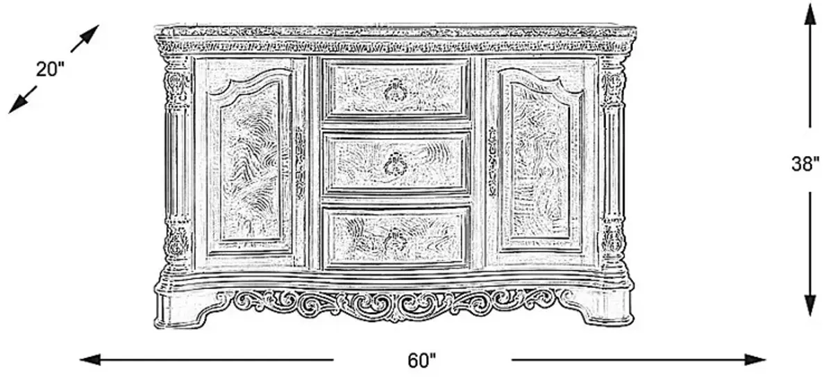 Handly Manor Pecan Server