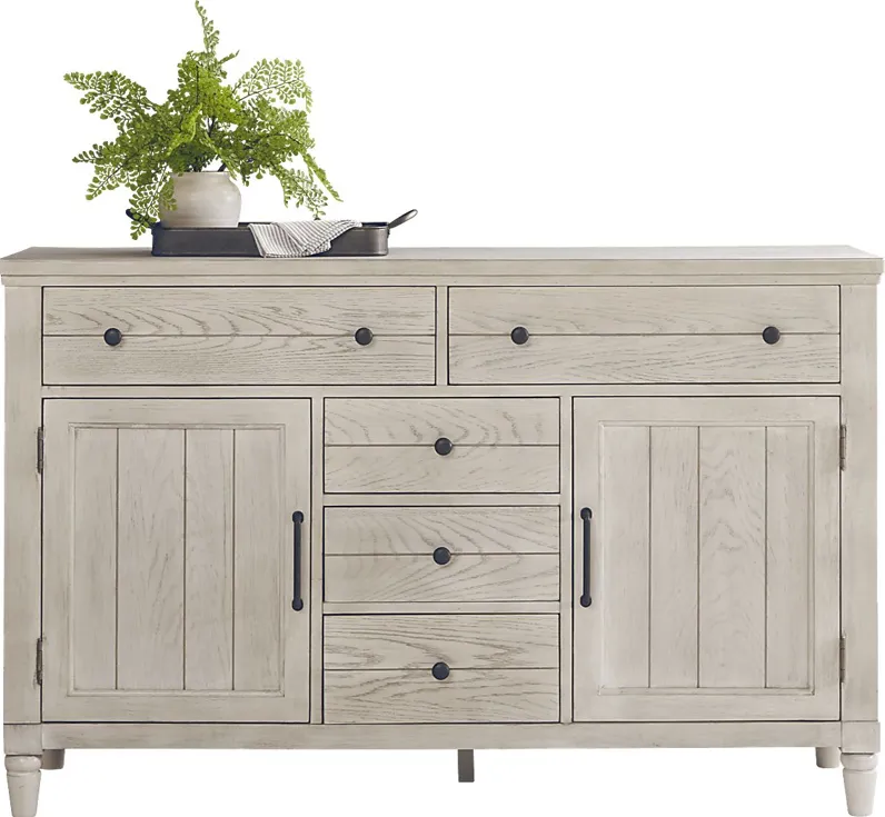 Morlan Road White Credenza