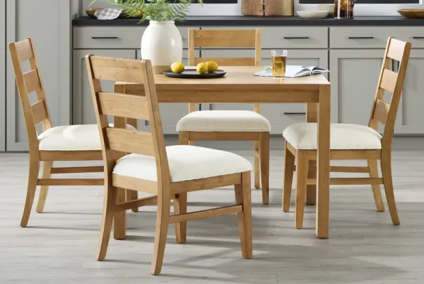 Ithaca Natural 5 Pc Square Dining Room