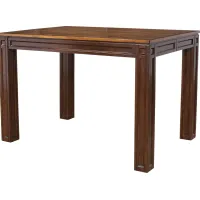 Adelson Chocolate Square Counter Height Dining Table