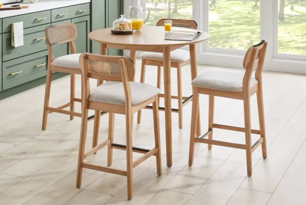 Watertown Natural 5 Pc Round Counter Height Dining Room