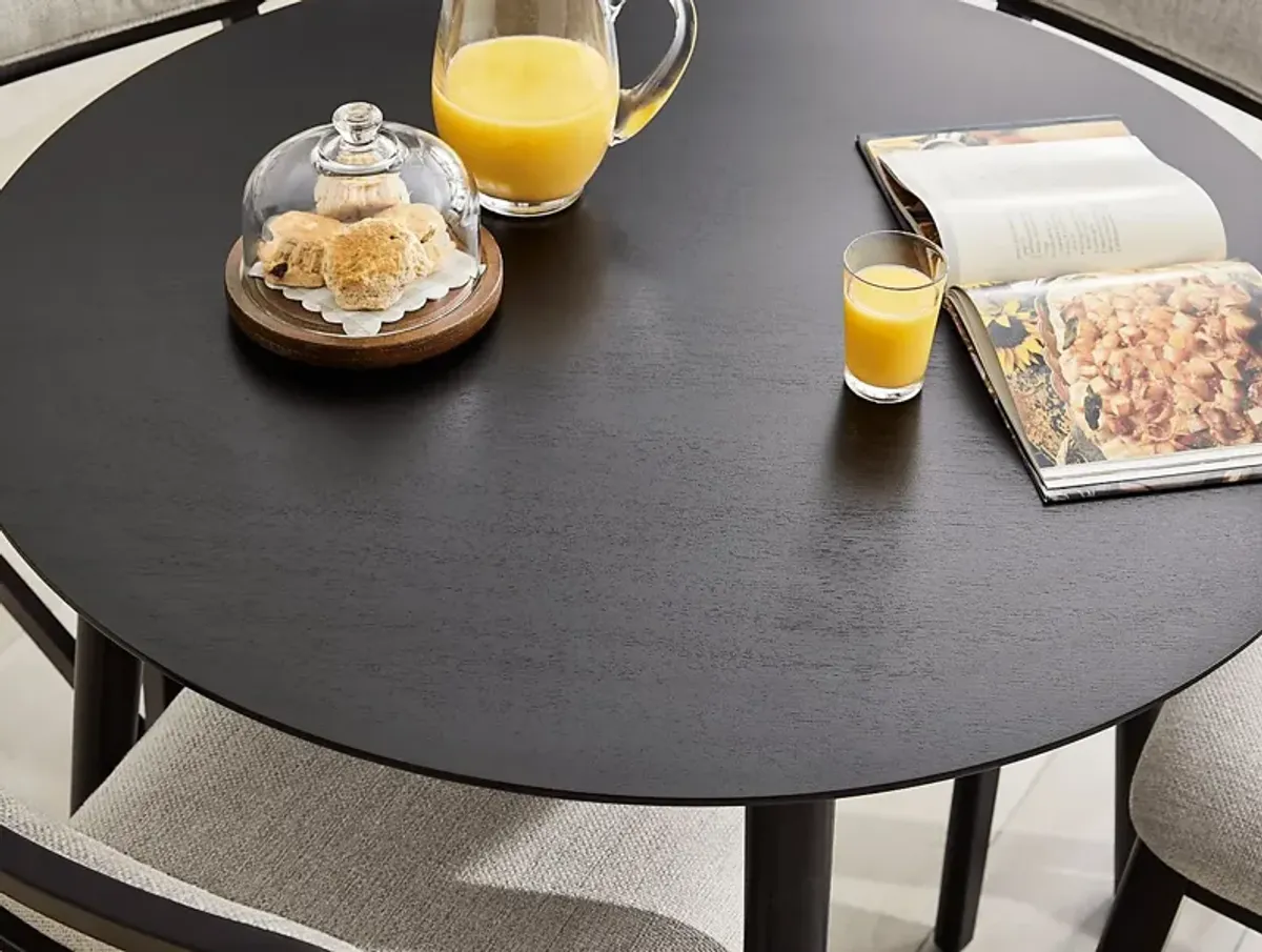 Watertown Black 5 Pc Round Counter Height Dining Room