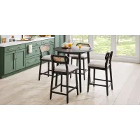 Watertown Black 5 Pc Round Counter Height Dining Room