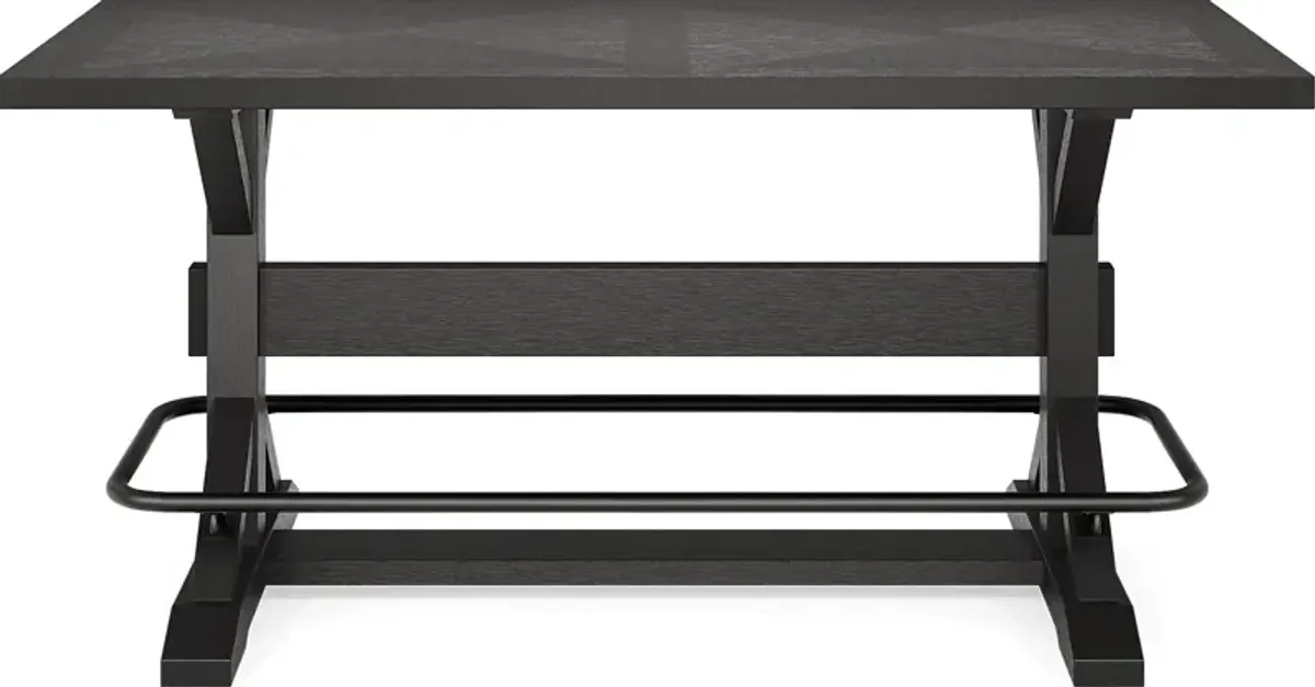 Creston Point Black 2 Pc Counter Height Dining Table