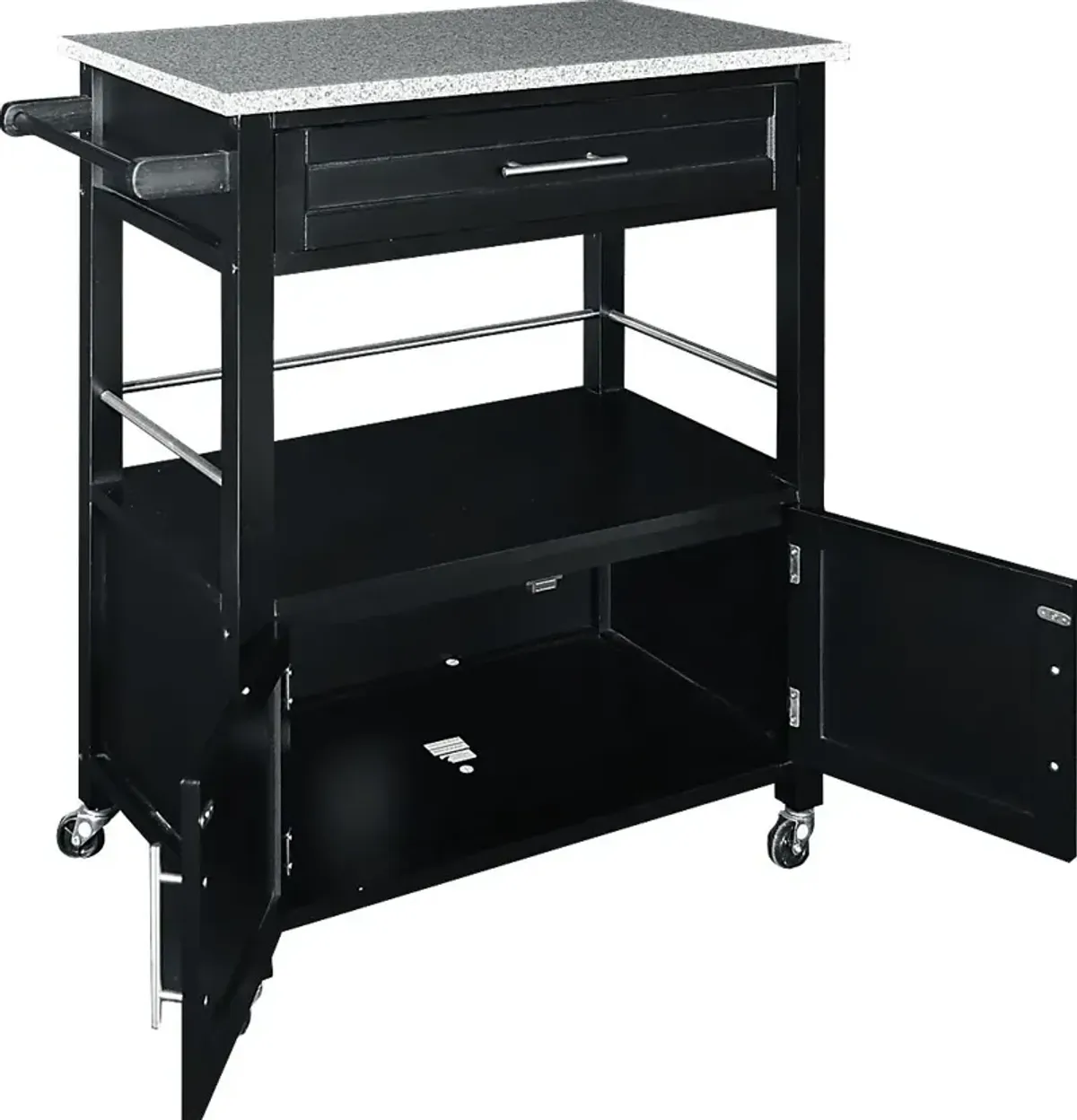 Tomafield Black Bar Cart