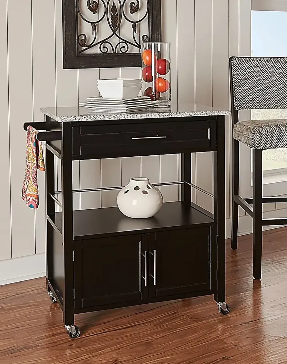 Tomafield Black Bar Cart