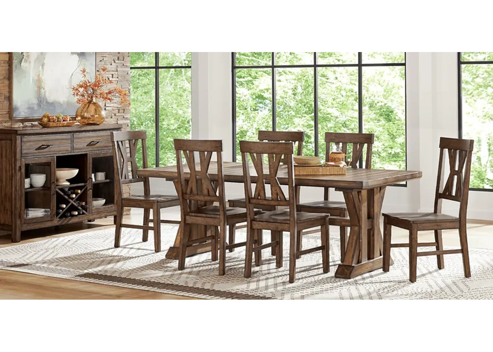 Covered Bridge Tobacco 5 Pc Dining Room