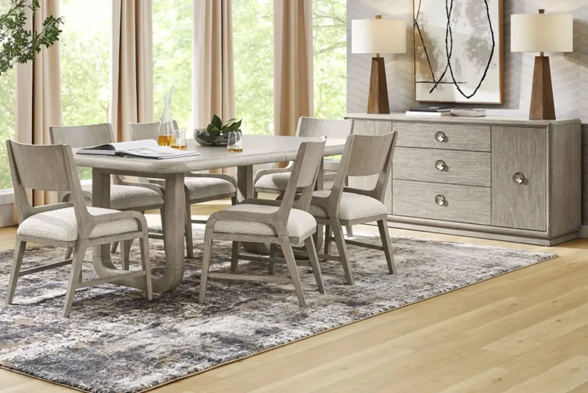 Santa Clarita Light Gray 7 Pc Dining Room