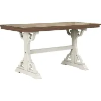 Wicklow Hills White Rectangle Counter Height Dining Table