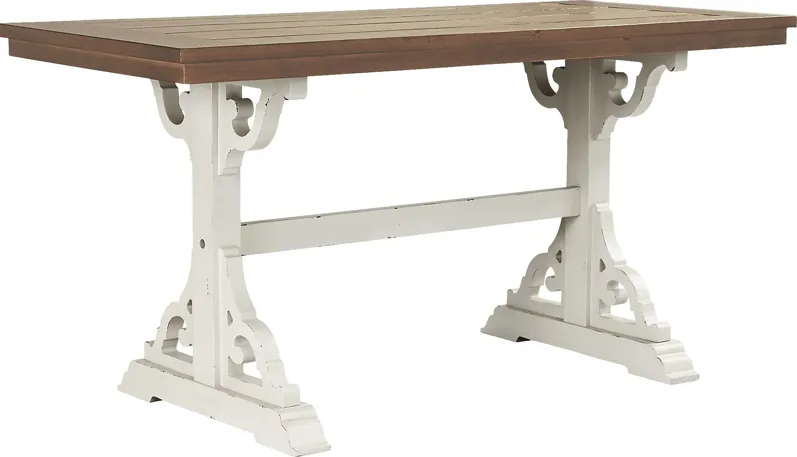 Wicklow Hills White Rectangle Counter Height Dining Table