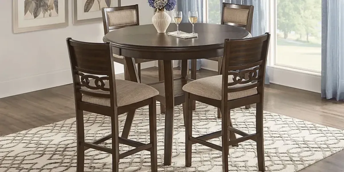 Brookgate Brown Cherry Counter Height Round Dining Table