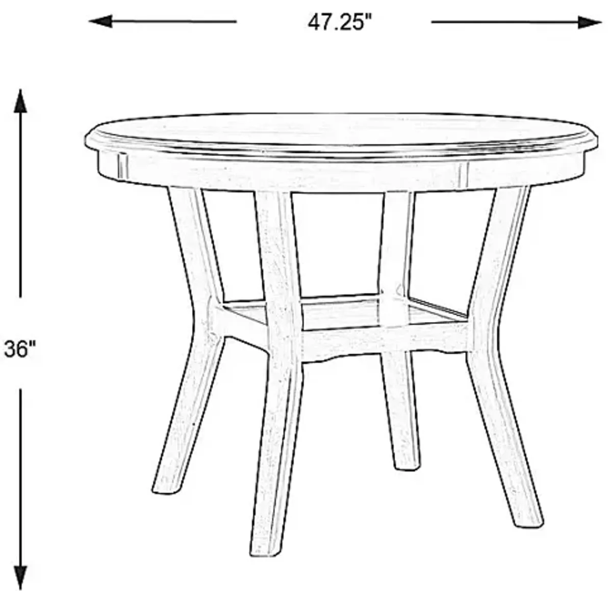 Brookgate Brown Cherry Counter Height Round Dining Table