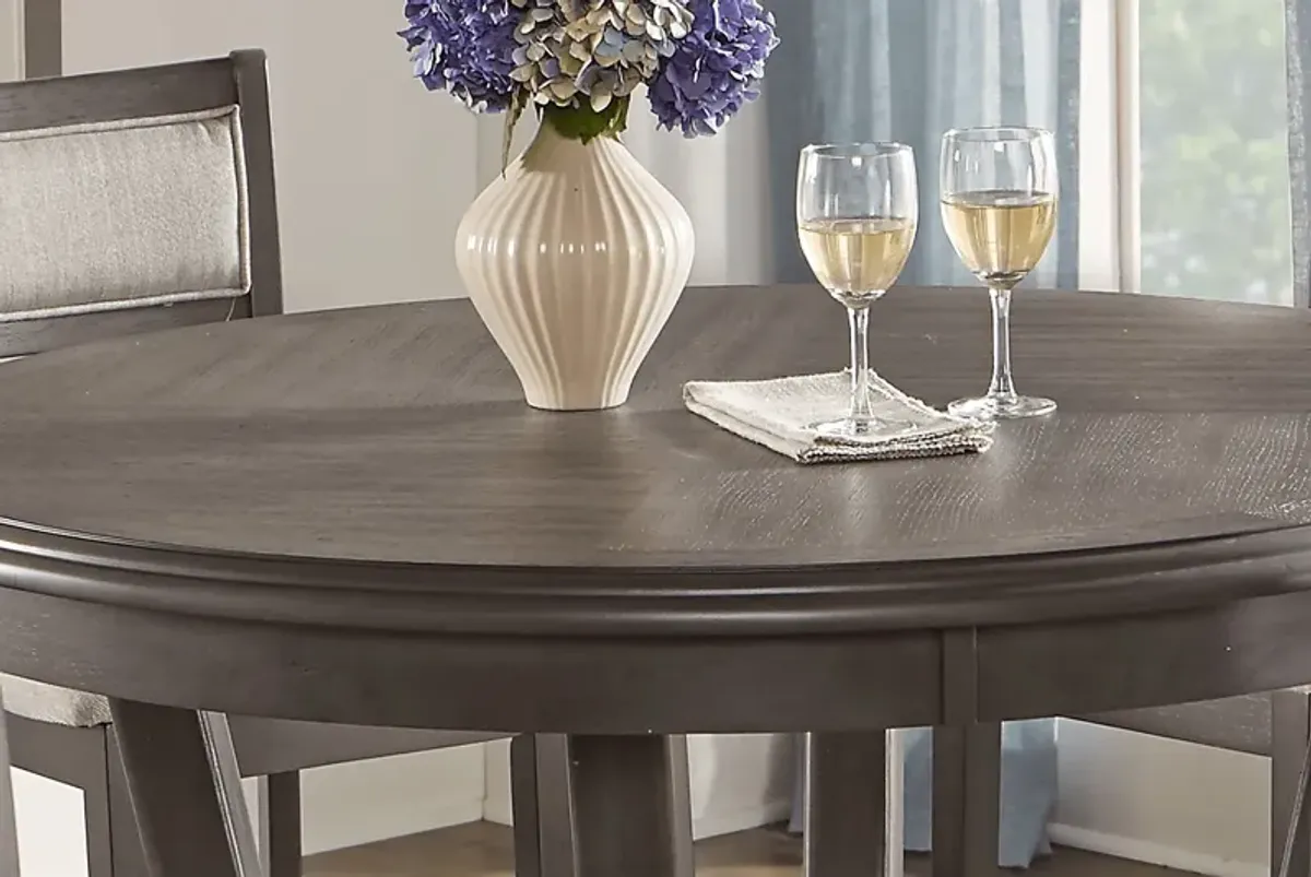 Brookgate Gray Counter Height Round Dining Table