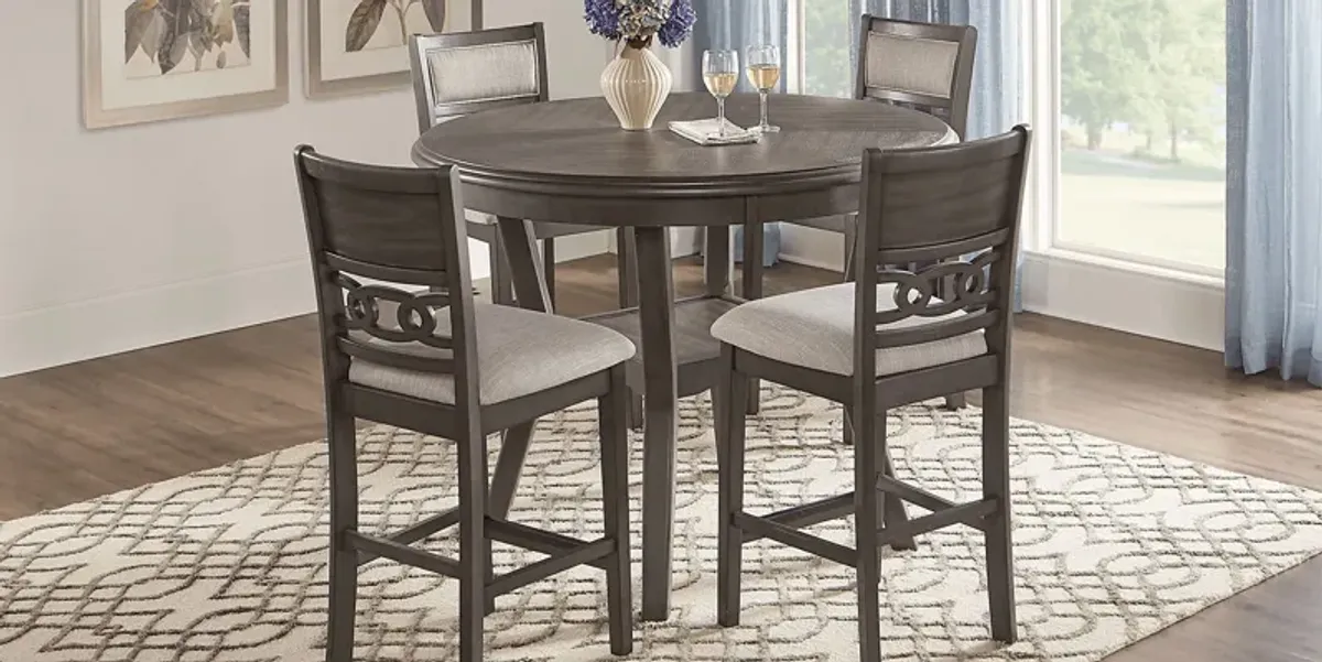 Brookgate Gray Counter Height Round Dining Table