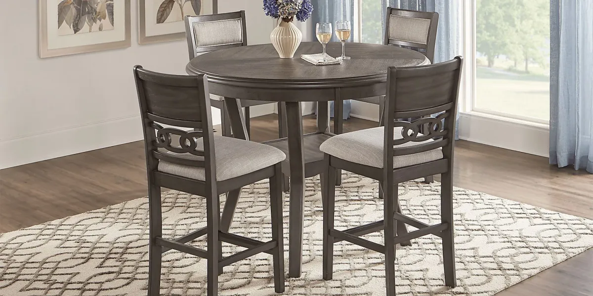 Brookgate Gray Counter Height Round Dining Table