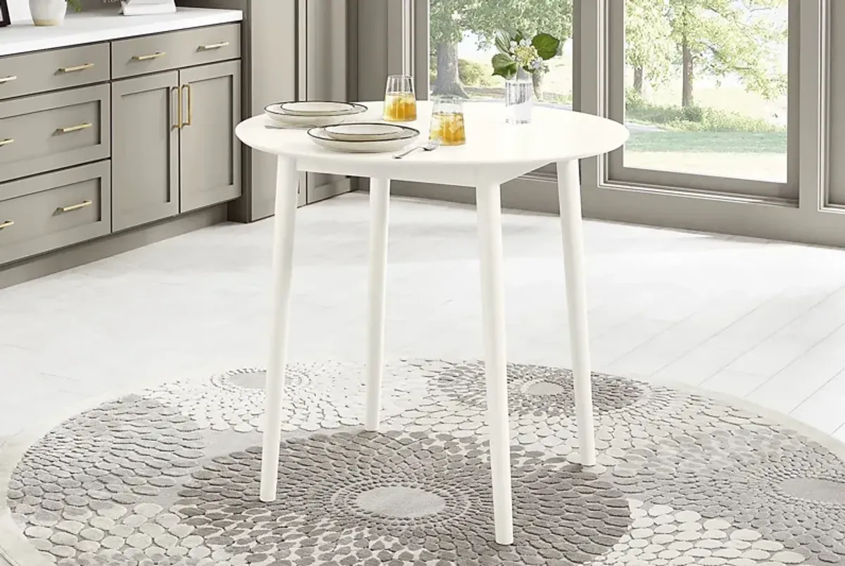 Watertown White 5 Pc Round Counter Height Dining Room