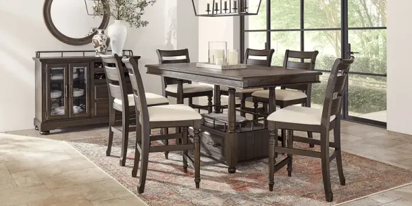 Montana Ridge Brown 5 Pc Counter Height Dining Room