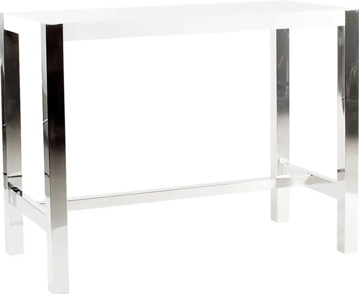 Valmarie White Counter Height Dining Table