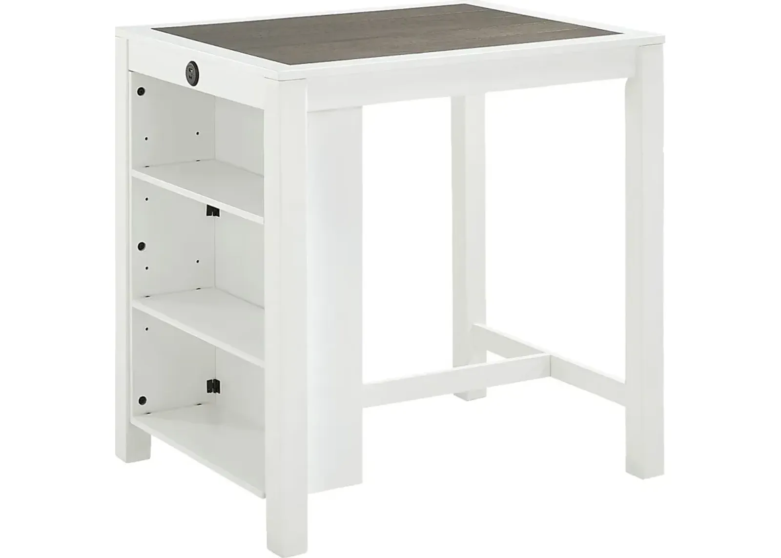 Asheville Heights White Counter Height Dining Table