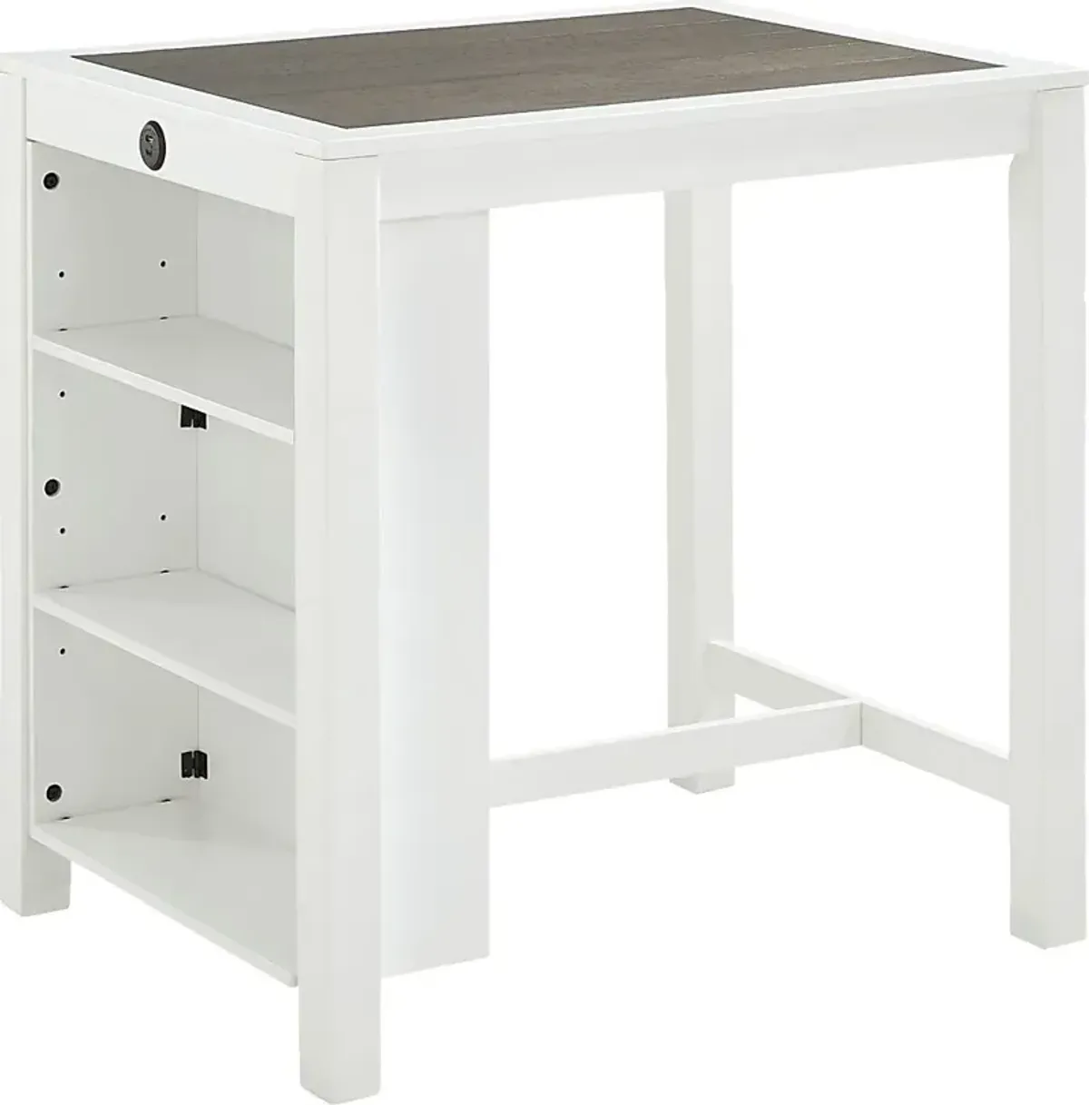 Asheville Heights White Counter Height Dining Table