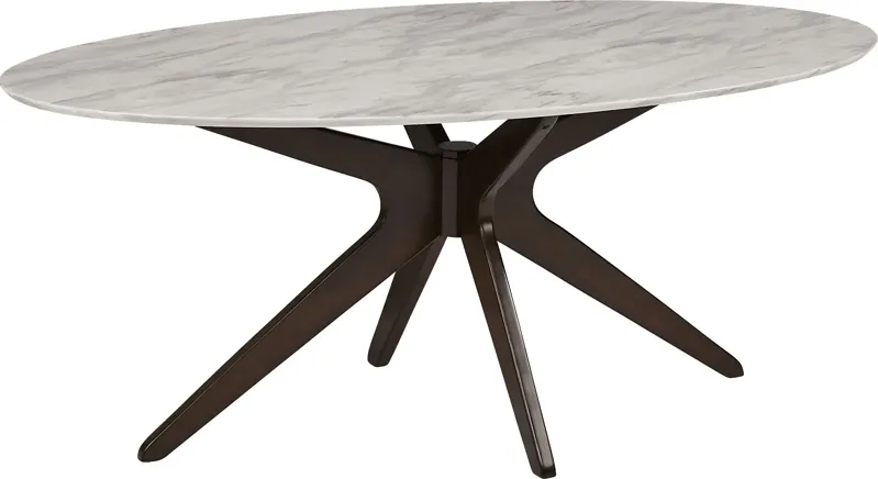 Delmon White 5 Pc Oval Dining Set with Charcoal Chairs