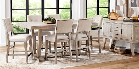 Hill Creek Natural Rectangle Counter Height Dining Table