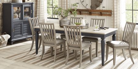 Hilton Head Graphite 5 Pc Dining Room with Gray Side Chairs