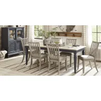Hilton Head Graphite 5 Pc Dining Room with Gray Side Chairs