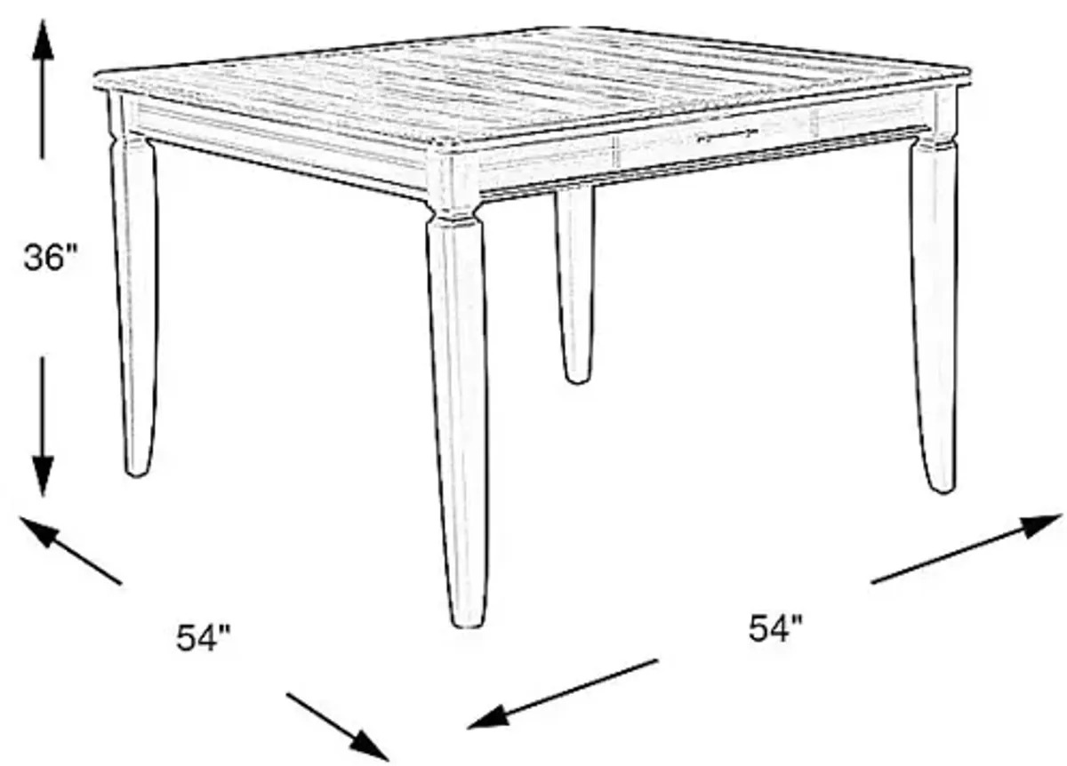 Country Lane Black Counter Height Dining Table