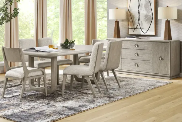 Santa Clarita Light Gray 7 Pc Dining Room