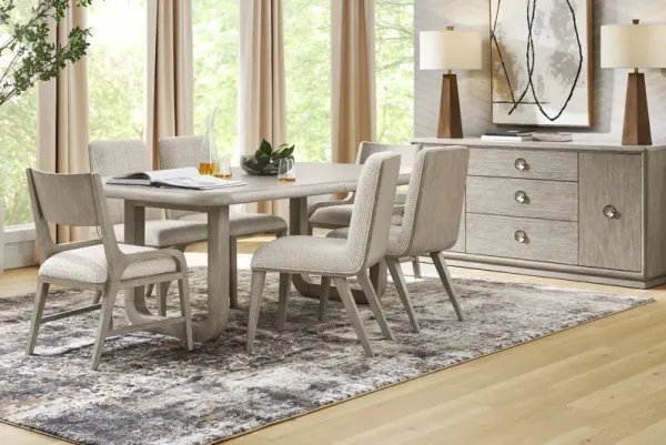 Santa Clarita Light Gray 7 Pc Dining Room