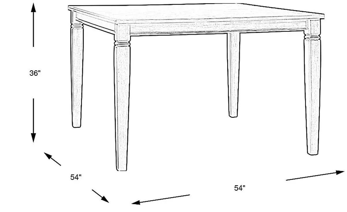 Winslow Brown Cherry Square Counter Height Dining Table