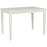 Riverdale White Square Counter Height Dining Table