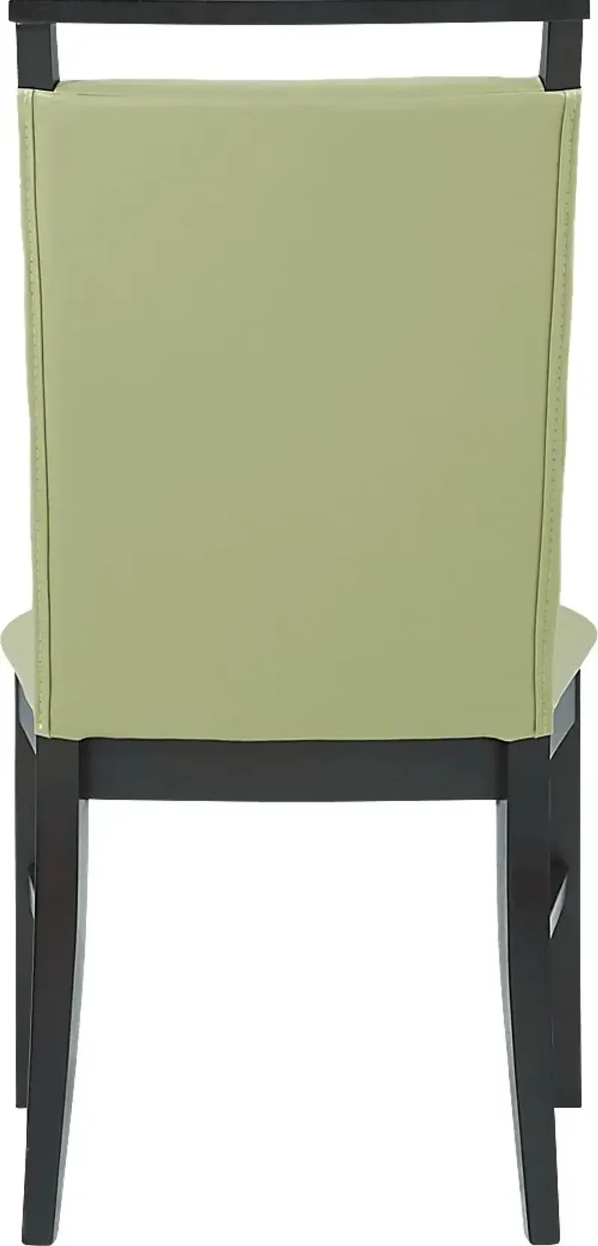 Ciara Espresso 5 Pc 48" Round Dining Set with Green Chairs