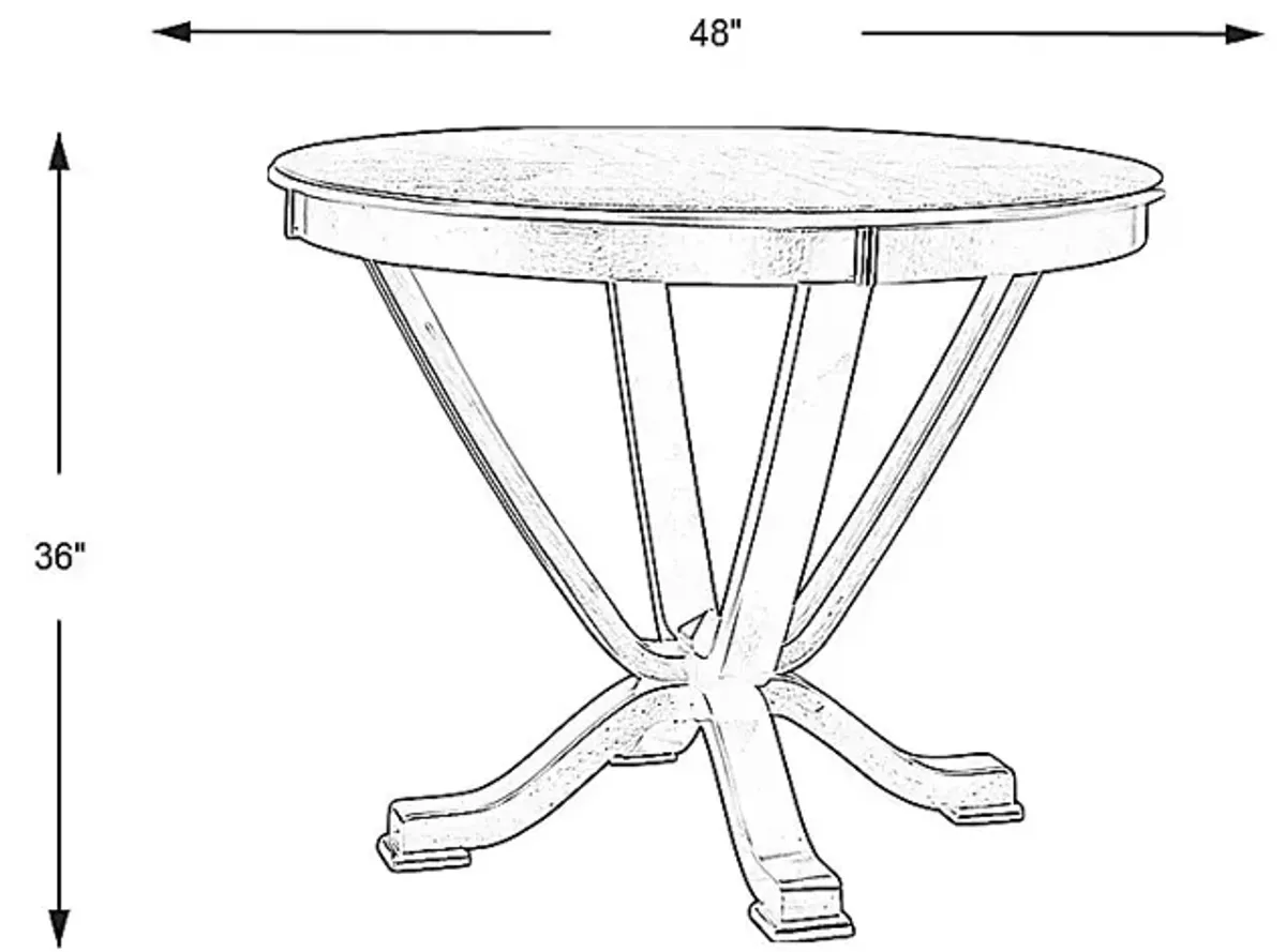 Orland Park Black Counter Height Dining Table