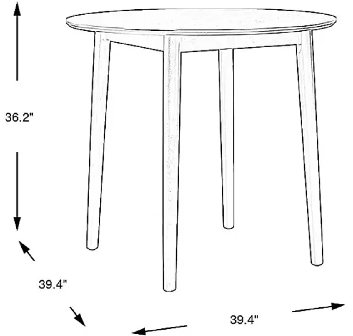 Watertown Natural Round Counter Height Dining Table