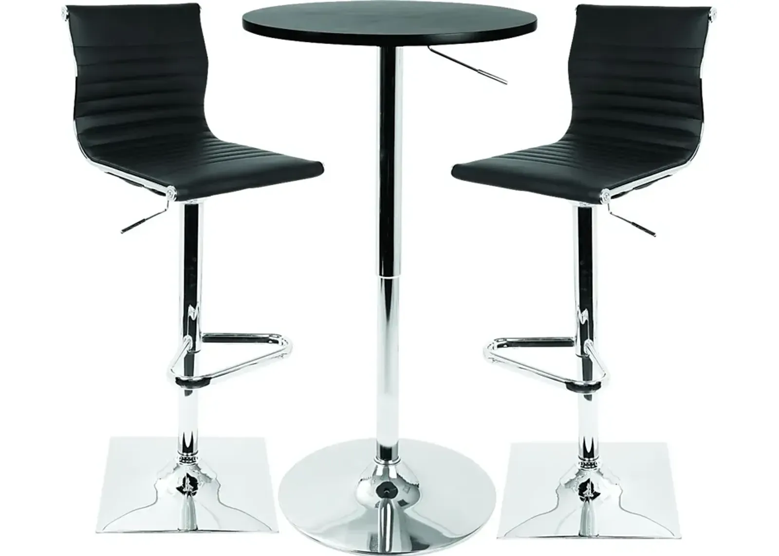 Hampden Black 3 Pc Bar Height Dining Set