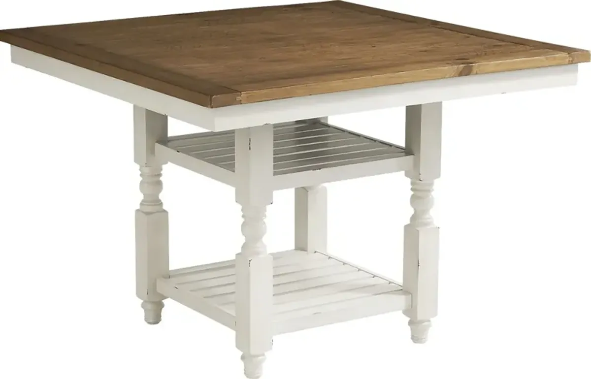 Spring Cottage White Counter Height Dining Table