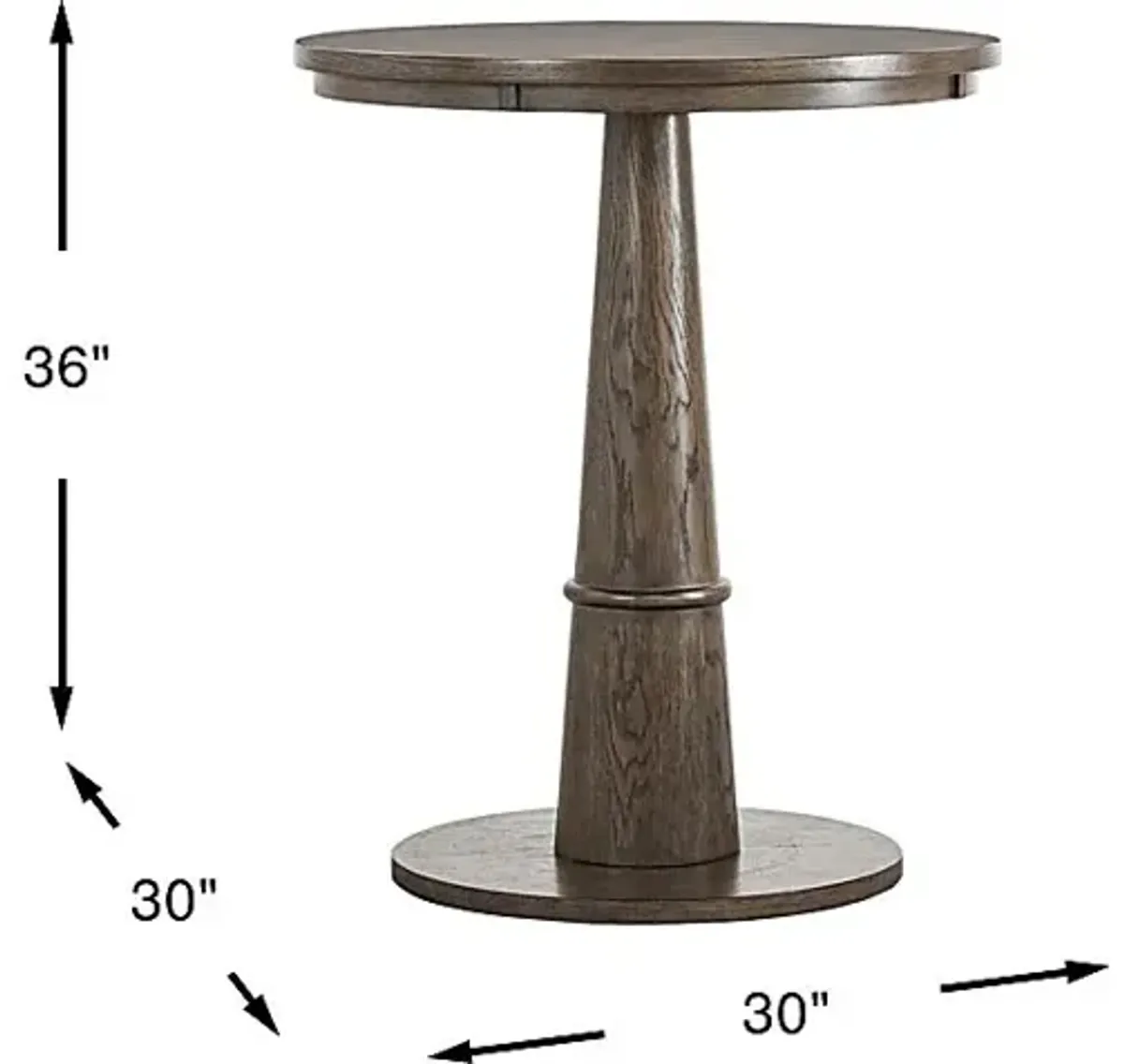 Avellino Brown Counter Height Dining Table