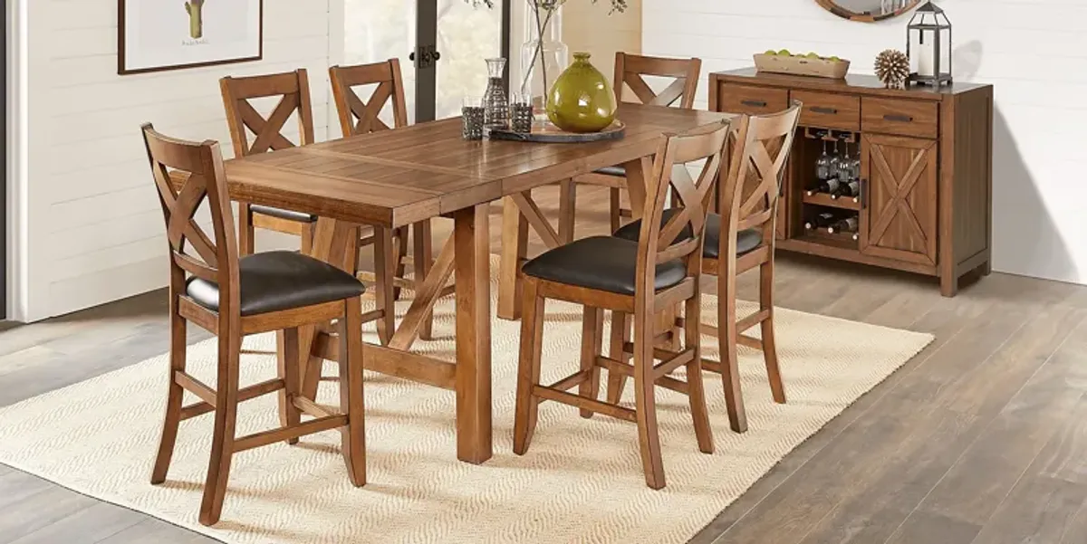 Acorn Cottage Brown Counter Height Dining Table