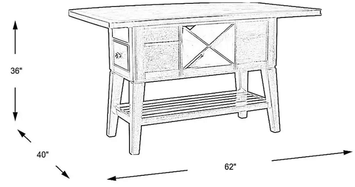 Walstead Place Brown Counter Height Table